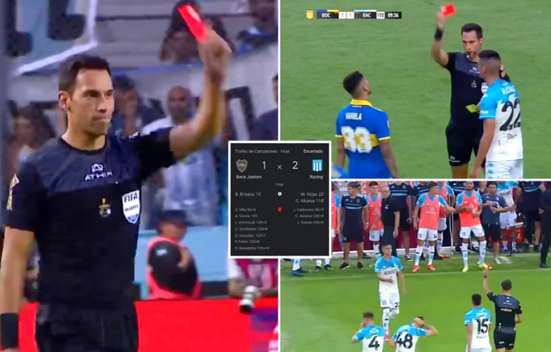 Μπόκα και Ρασίνγκ έγραψαν ιστορία – Δέκα αποβολές σε ένα παιχνίδι (vid)