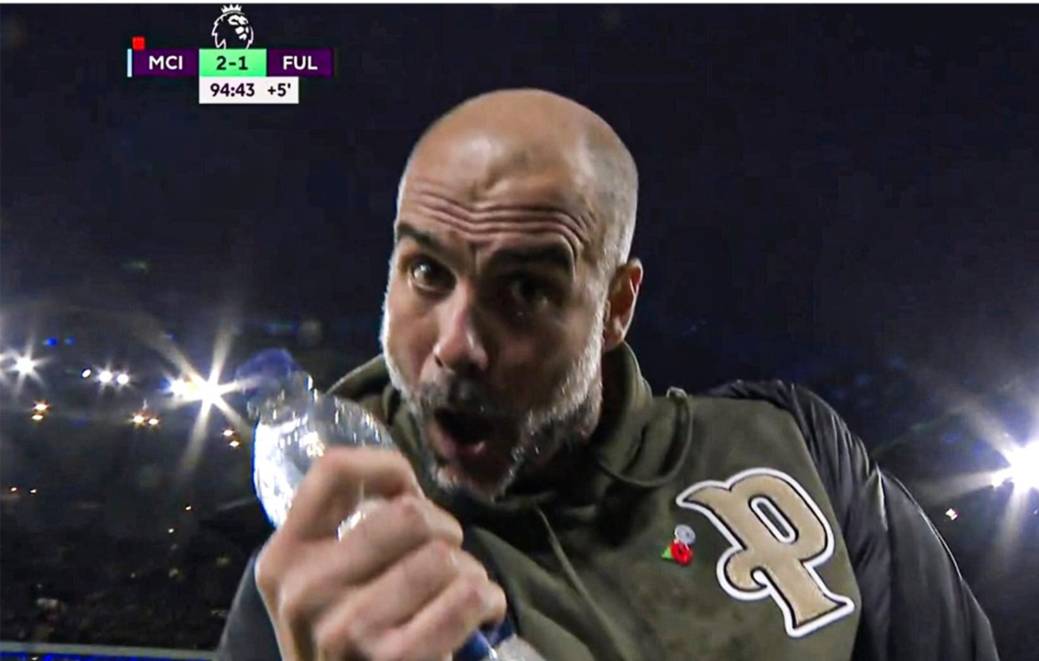 Δεν πιανόταν ο Γκουαρντιόλα στο 2-1: Πανηγύρισε τρελά παρέα με ένα… μπουκάλι! (vid)