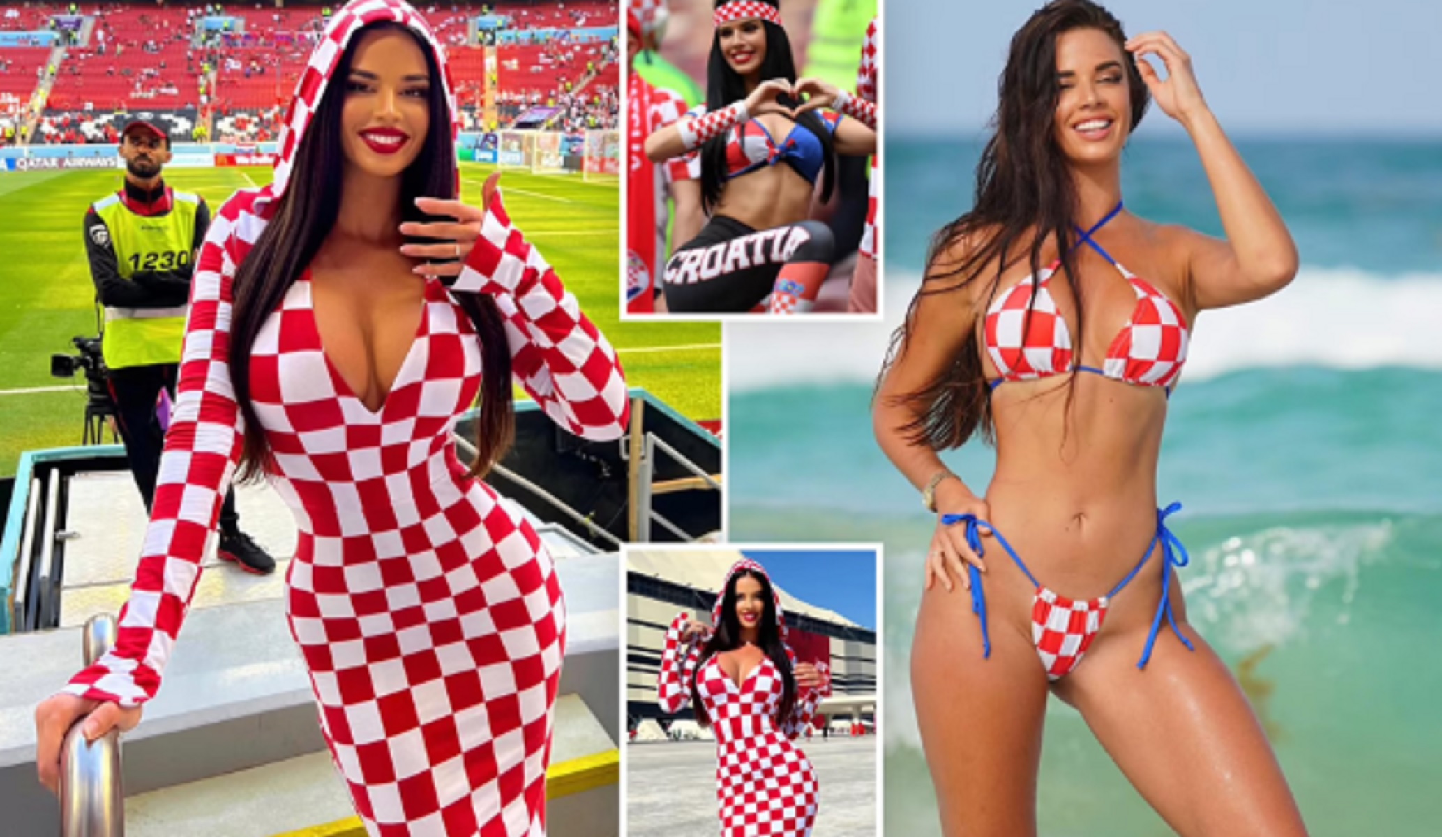 H «καυτή» Ιβάνα Κνολ αποθεώνει το… τραπεζομάντηλο της Κροατίας (pics)