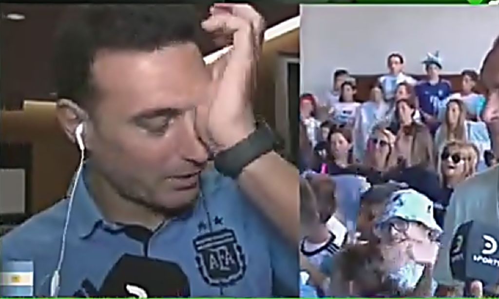 Ο συγκινημένος Σκαλόνι, ο Μέσι και οι δεκάδες χιλιάδες Αργεντίνοι οπαδοί! (vids)