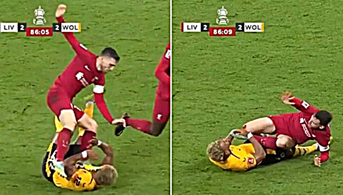 Ο Ρόμπερτσον πήγε να… σκοτώσει τον Τραορέ – Τον πάτησε στο λαιμό, αλλά δεν πήρε ούτε κάρτα! (vid)