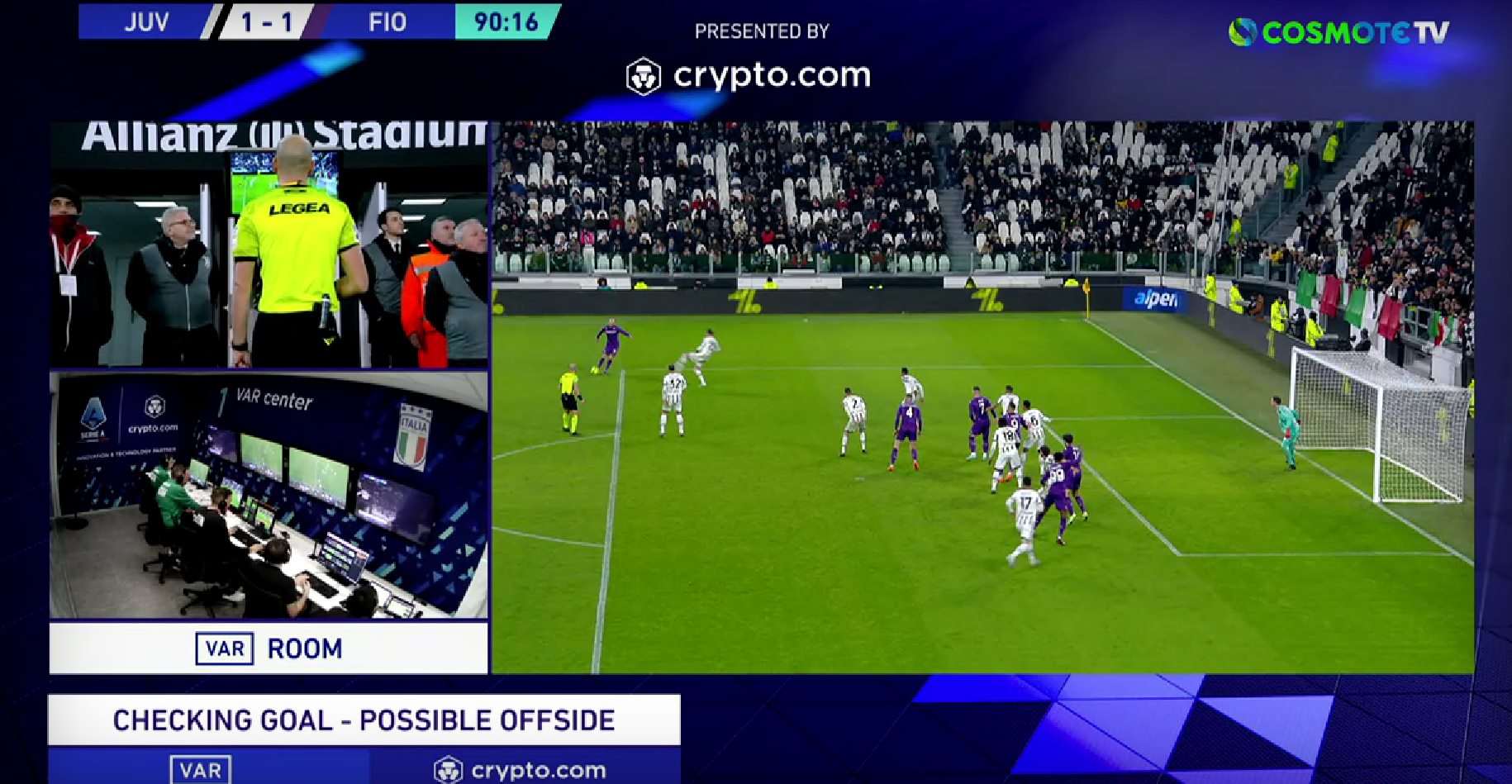 Γελάνε στη Φιορεντίνα με το VAR και το γκολ που τους ακύρωσε στο 90′! (vid)