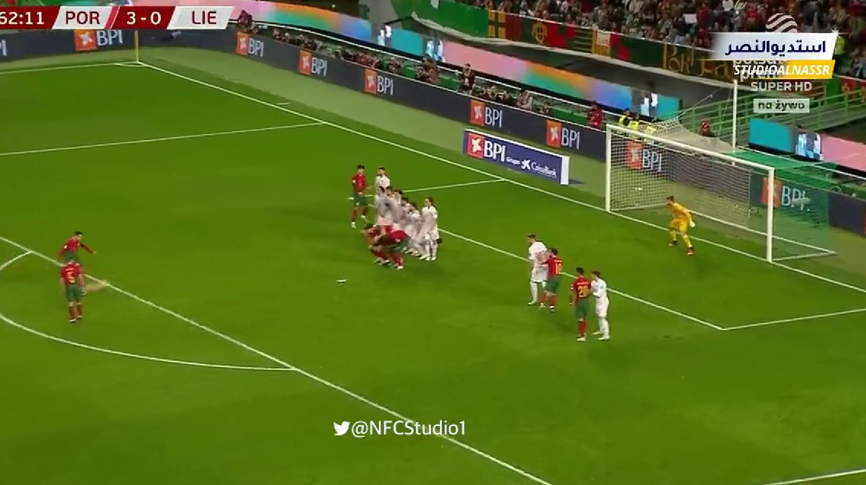 Πορτογαλία – Λιχτενστάιν: Το «κάρφωσε» και με απευθείας φάουλ ο Κριστιάνο! (vid)