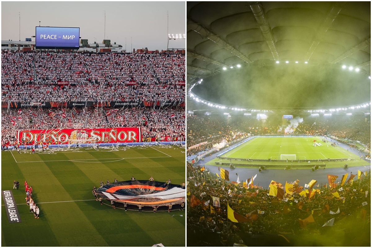 Europa League: Εκρηκτική ατμόσφαιρα που κόβει την ανάσα σε Σεβίλλη και Ρώμη! (vids)
