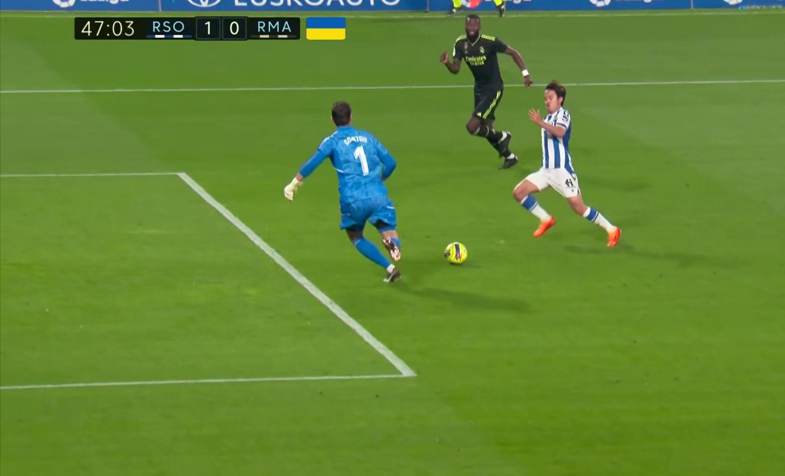 Τραγικό λάθος του Μιλιτάο – Χάρισε γκολ στην Σοσιεδάδ και έκανε έξαλλο τον Κουρτουά (vid)