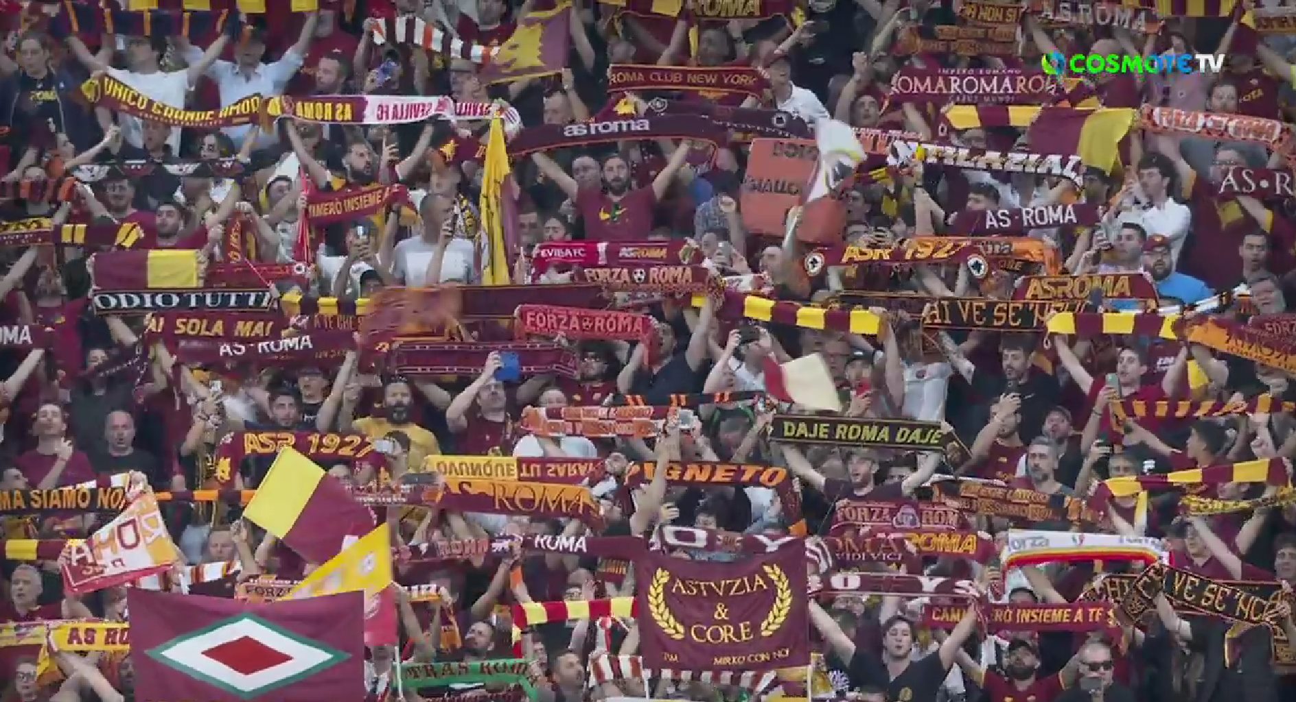 Τελικός Europa League: Μαγική ατμόσφαιρα από Σεβίλλη και Ρόμα! (vids)