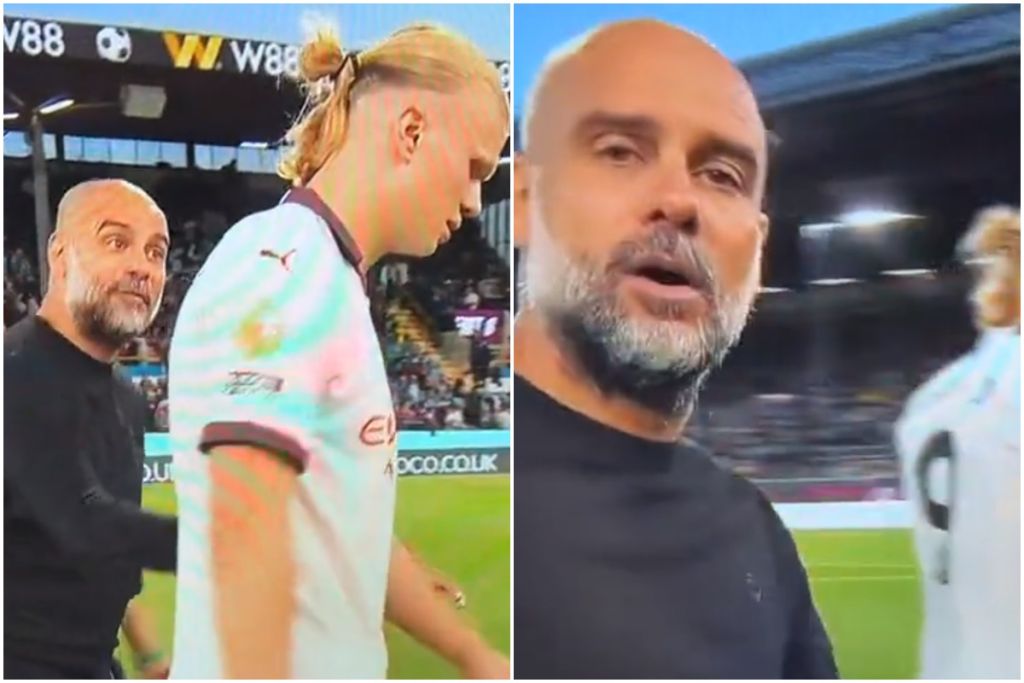 Μες στα νεύρα ο Γκουαρντιόλα – Κατσάδα στον Χάαλαντ ξεσπώντας στον cameraman! (vid)