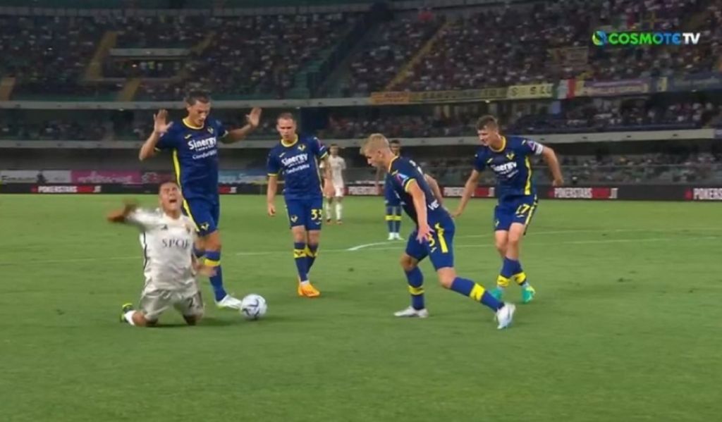 Οσκαρική βουτιά του Ντιμπάλα στο Βερόνα – Ρόμα, το «θέατρο» της σεζόν από τον Αργεντινό (vid)