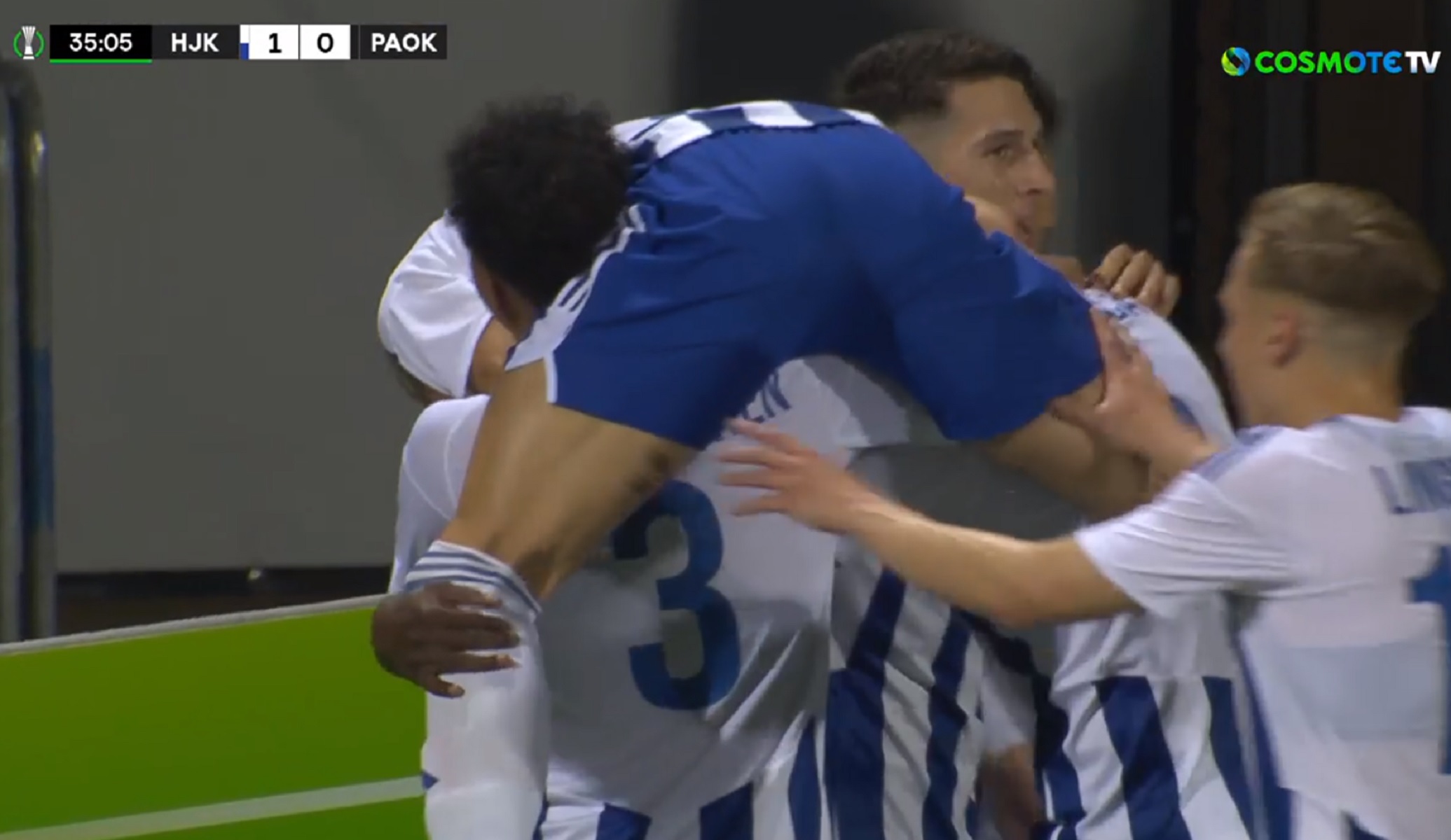 «Σκούρα» τα πράγματα για τον ΠΑΟΚ στο Ελσίνκι – Με γκολ στην… πλάτη στο ημίχρονο (vid)