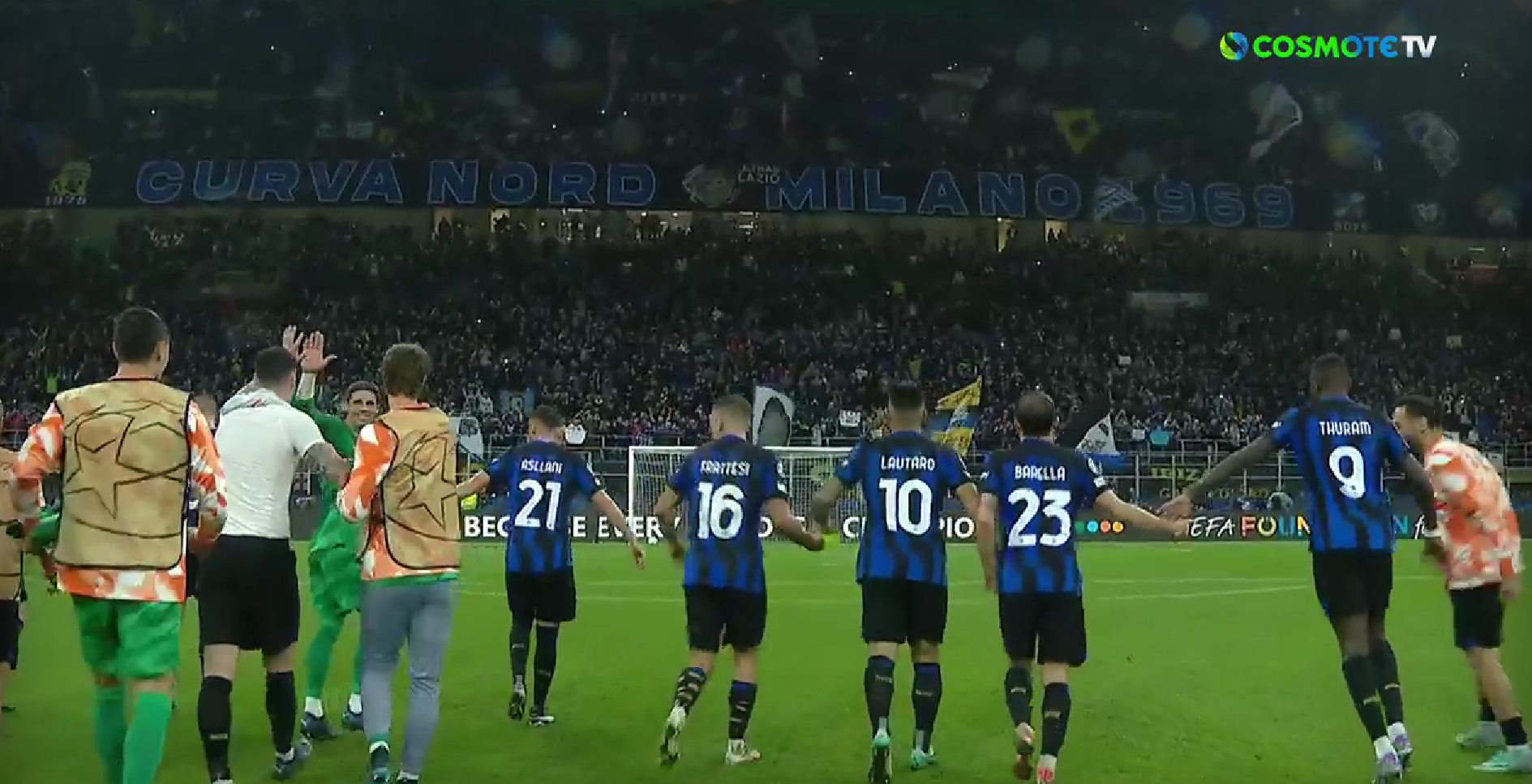 Champions League: Τρέλα στην Ίντερ με τους πανηγυρισμούς! (vid)