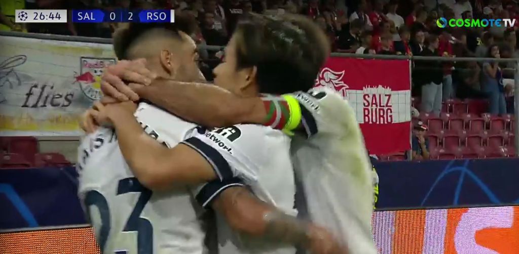 Champions League: Κάνει πλάκα από το πρώτο ημίχρονο η Ρεάλ Σοσιεδάδ στη Σάλτσμπουργκ! (vids)