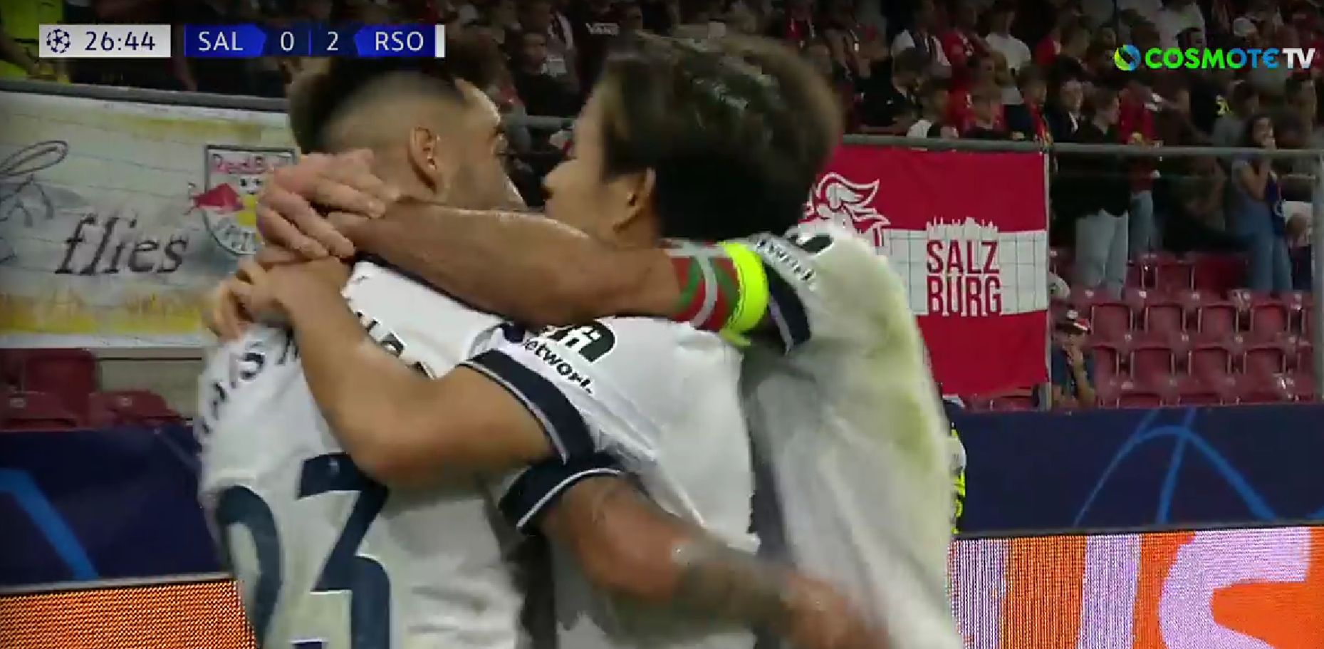 Champions League: Κάνει πλάκα από το πρώτο ημίχρονο η Ρεάλ Σοσιεδάδ στη Σάλτσμπουργκ! (vids)