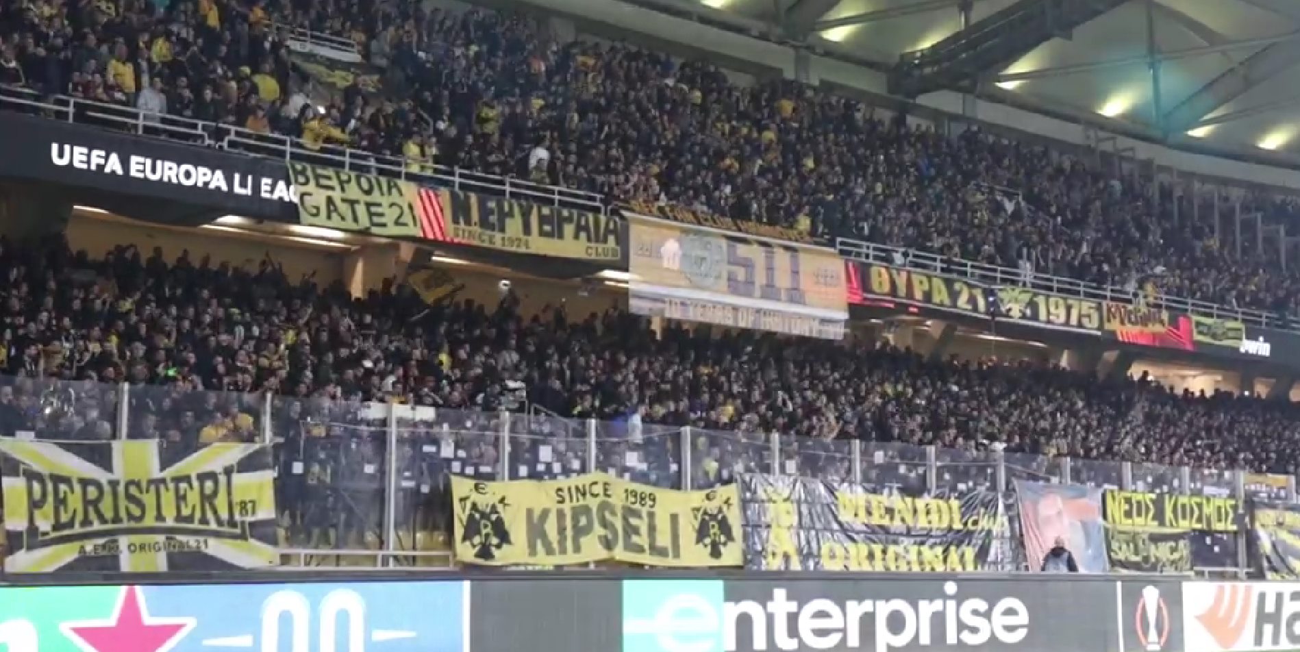 Το μεγαλείο της ΑΕΚ: Ο κόσμος της δεν σταμάτησε να τραγουδάει στιγμή! (vid)