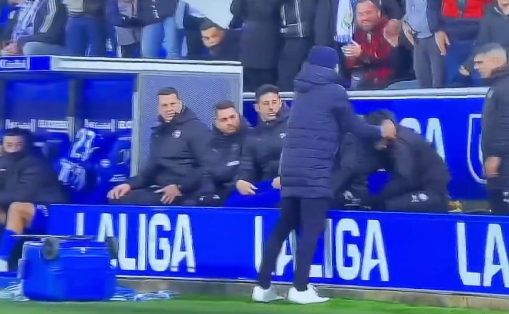 Ο προπονητής της Αλαβές τα έκανε… λαμπόγυαλο στο γκολ της Ρεάλ Μαδρίτης (vid)