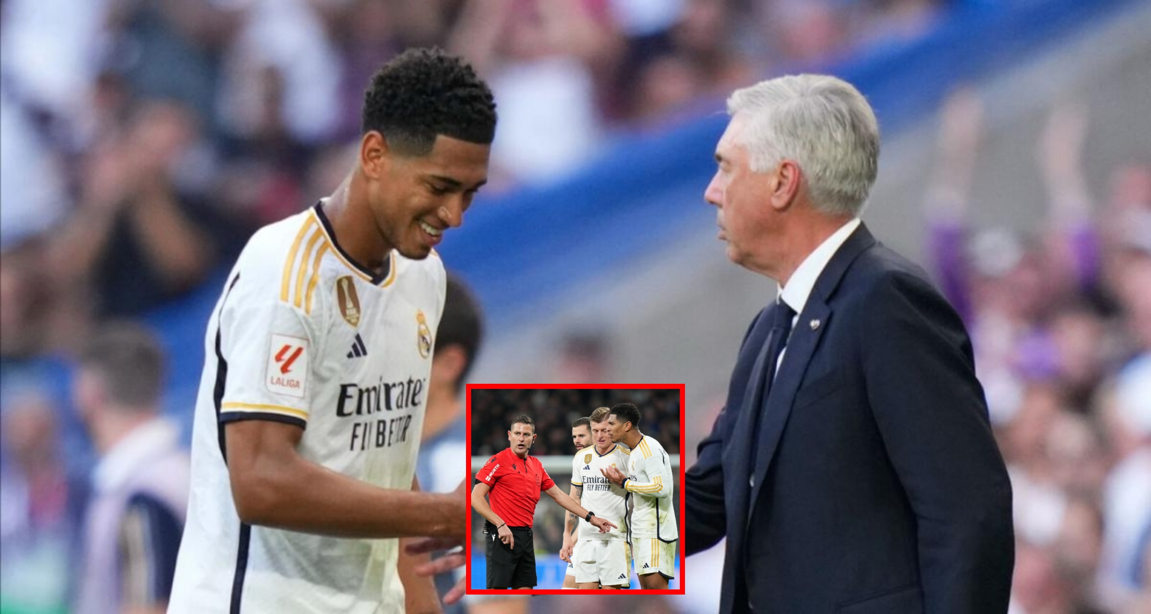 AS: «Ο διαιτητής είχε… πρόβλημα με τον Μπέλινγχαμ – Για αυτό τον έβγαλε ο Αντσελότι»