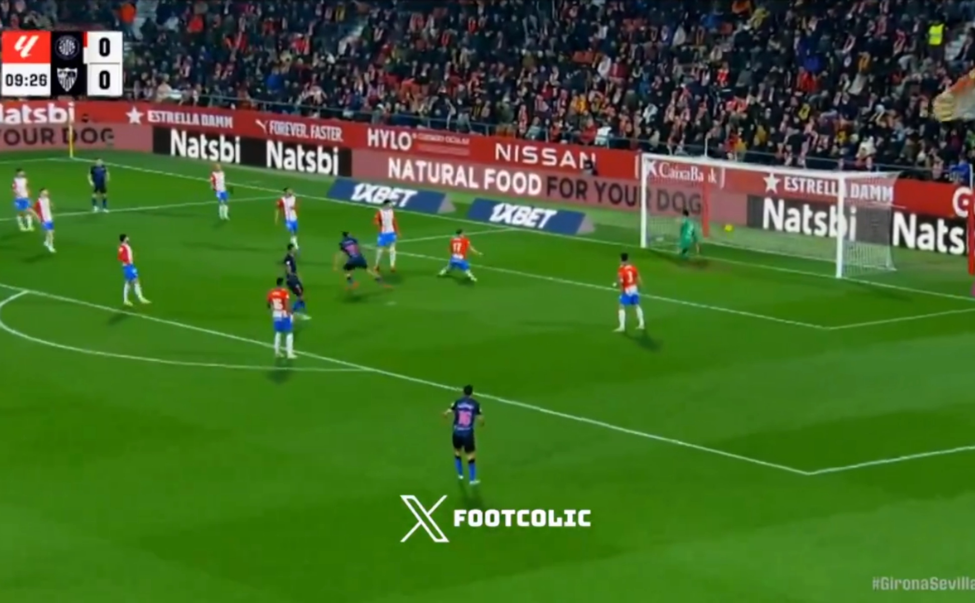 «Παγώνει» από νωρίς την Χιρόνα η Σεβίλλη στην έδρα της! (vid)