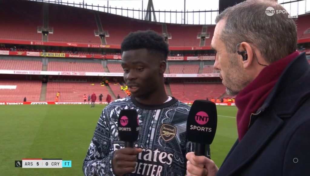 Έριξε… ατακάρα ο Σάκα στον Αρτέτα μετά την «πεντάρα»!