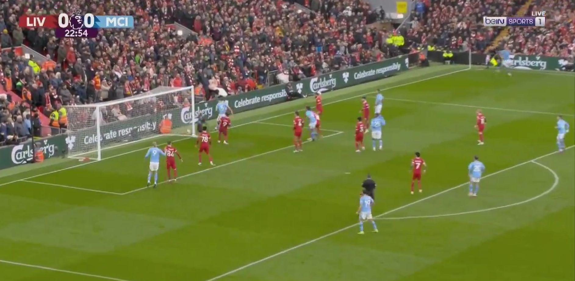 Λίβερπουλ – Μάντσεστερ Σίτι: Μαγικό κόρνερ από Ντε Μπρούιν και Στόουνς το 1-0! (vid)