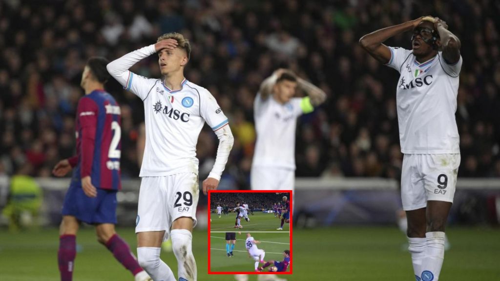 Έξαλλοι στη Νάπολι: Ζητάνε πέναλτι και κόκκινη κόντρα στην Μπαρτσελόνα! (pics)