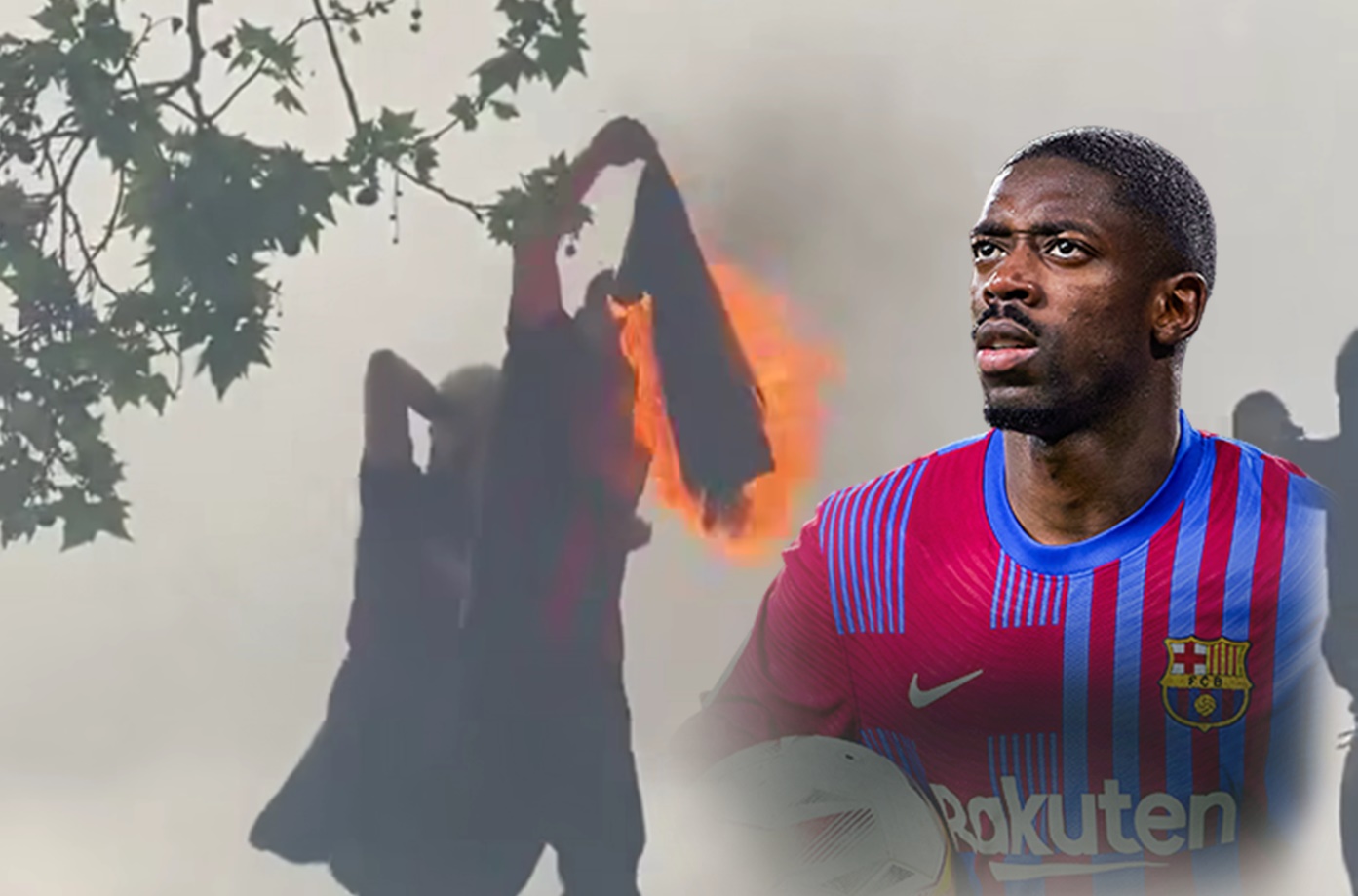 Έκαψαν φανέλα του Ντεμπελέ στη Βαρκελώνη! (vid)