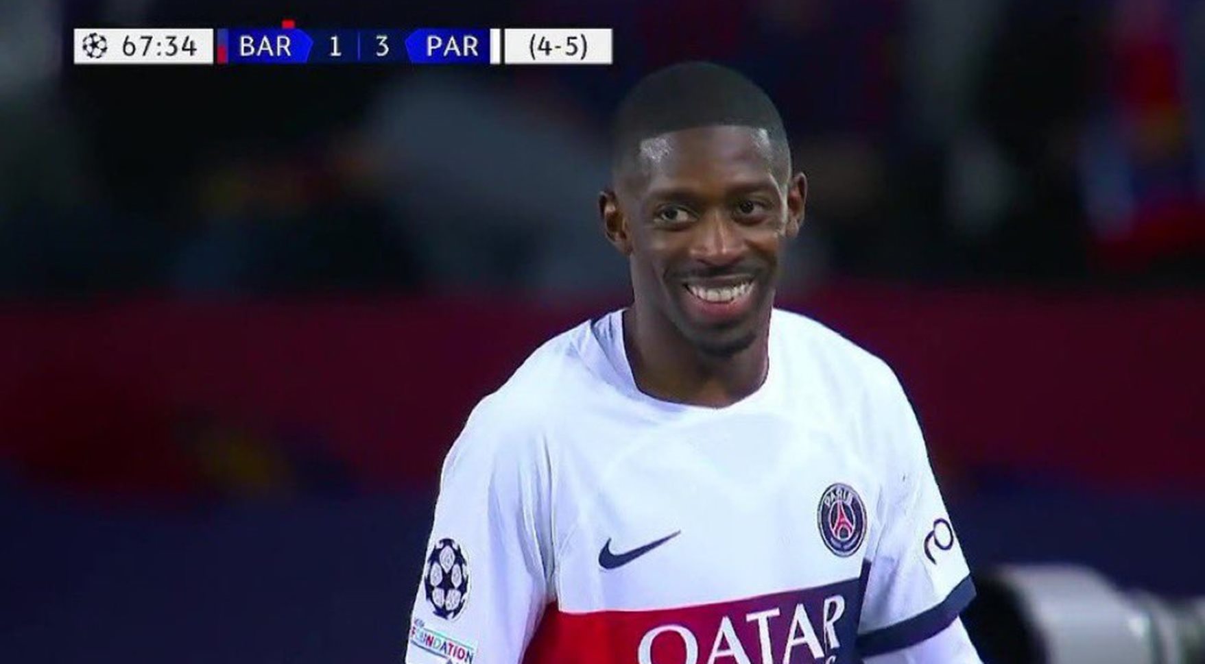 Το χαμόγελο του Ουσμάν Ντεμεπλέ έφτασε μέχρι τα… αυτιά όταν είδε την Μπαρτσελόνα να χάνει! (pics/vid)