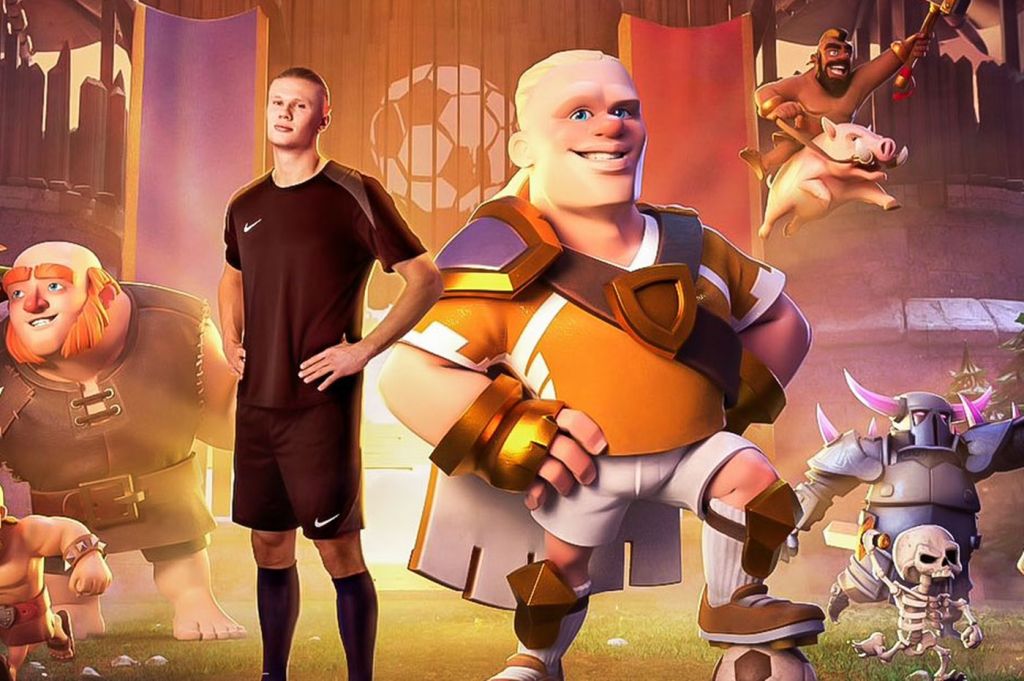 Ιστορικός Χάαλαντ, ο πρώτος ποδοσφαιριστής στο «Clash of Clans»! (pic)