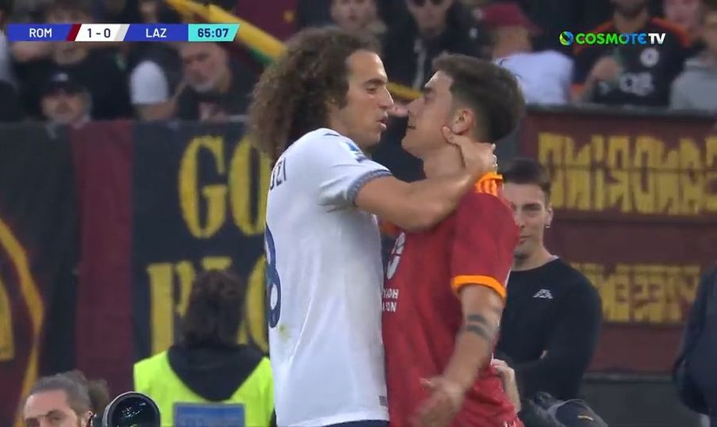 Παραλίγο σύρραξη στο Ρόμα – Λάτσιο, πιάστηκαν λαιμό με λαιμό Γκεντουζί και Ντιμπάλα! (vid)