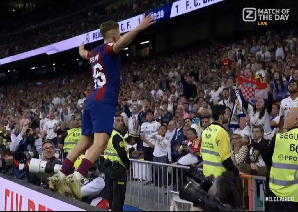 Ρεάλ Μαδρίτης – Μπαρτσελόνα: Ο προκλητικός πανηγυρισμός του Λόπεζ στο γκολ (vid)