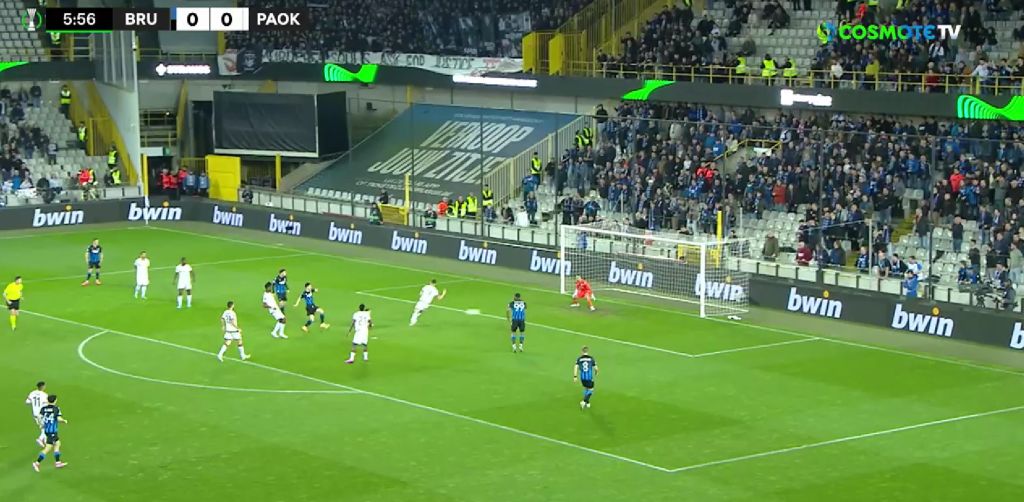 «Αόρατη» η άμυνα του ΠΑΟΚ και τον τιμώρησε η Μπριζ με γρήγορο γκολ! (vid)