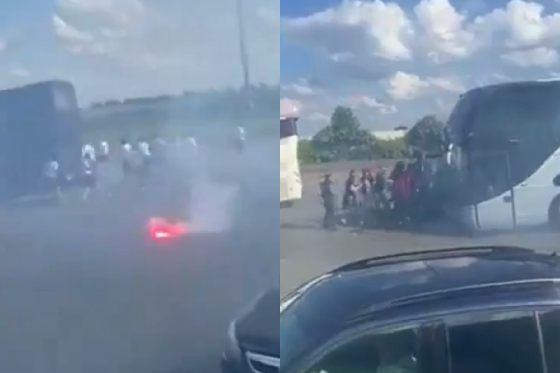 «Κόλαση» στην Γαλλία: Άγρια συμπλωκή οπαδών Παρί και Λυών! (vids)