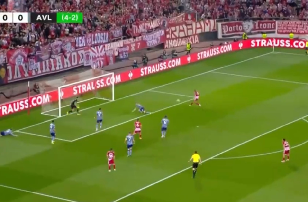 ΓΚΟΛ ο Ολυμπιακός με Ελ Κααμπί, έβαλε στα δίχτυα και τον Μαρτίνες! (vid)