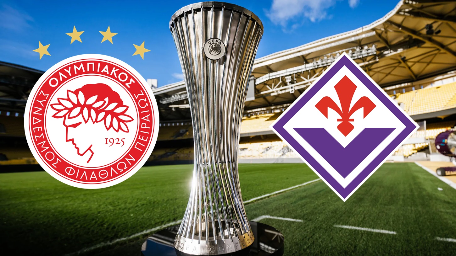 Με αυτές τις φανέλες θα αγωνιστούν Ολυμπιακός και Φιορεντίνα στον τελικό