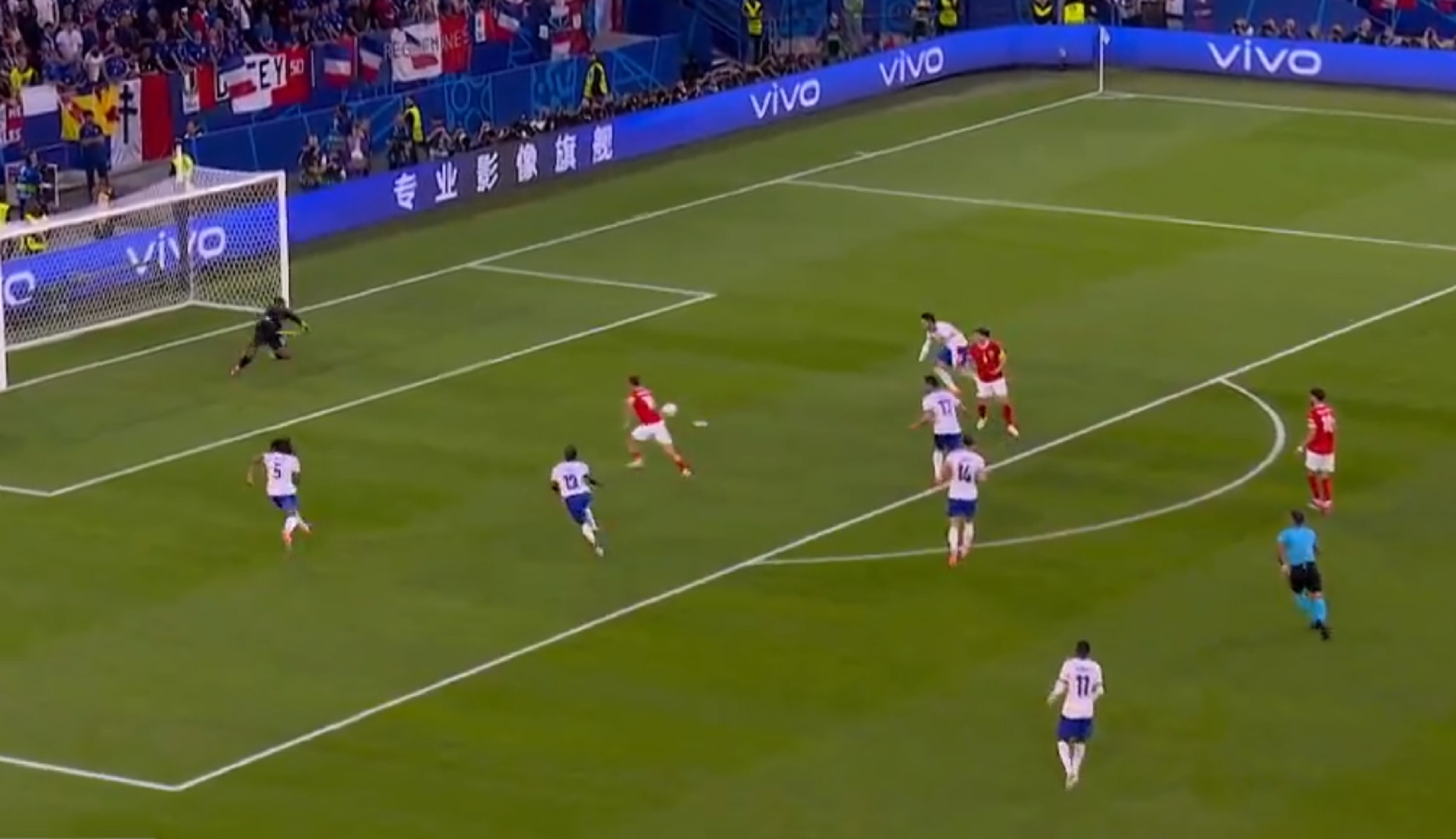 O Μενιάν έσωσε τους Γάλλους από βέβαιο γκολ των Αυστριακών (vid)