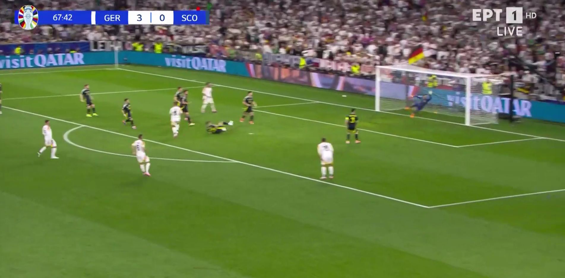 Μαγικό γκολ από τη Γερμανία: Έκρυψε την μπάλα και έκανε το 4-0! (vid)