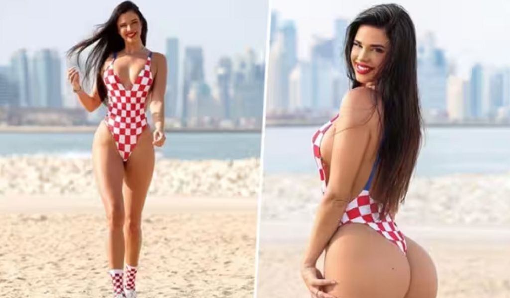 Η «καυτή» Ιβάνα Κνουλ βάζει κροατικό… ανάχωμα στην εξέδρα των Αλβανών (pics)