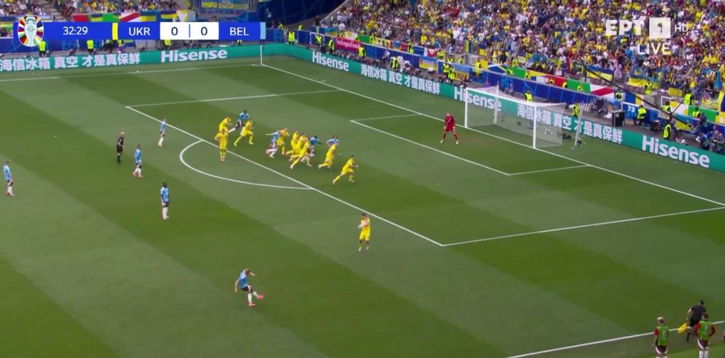 Μέγας… αλεπουδιάρης ο Ντε Μπρούιν: Πήγε να βάλει το πιο έξυπνο γκολ του Euro! (vid)