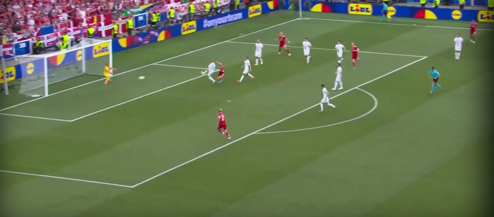 Μία επαφή και μαγικό τελείωμα από τον Έρικσεν για το γκολ της Δανίας! (vid)