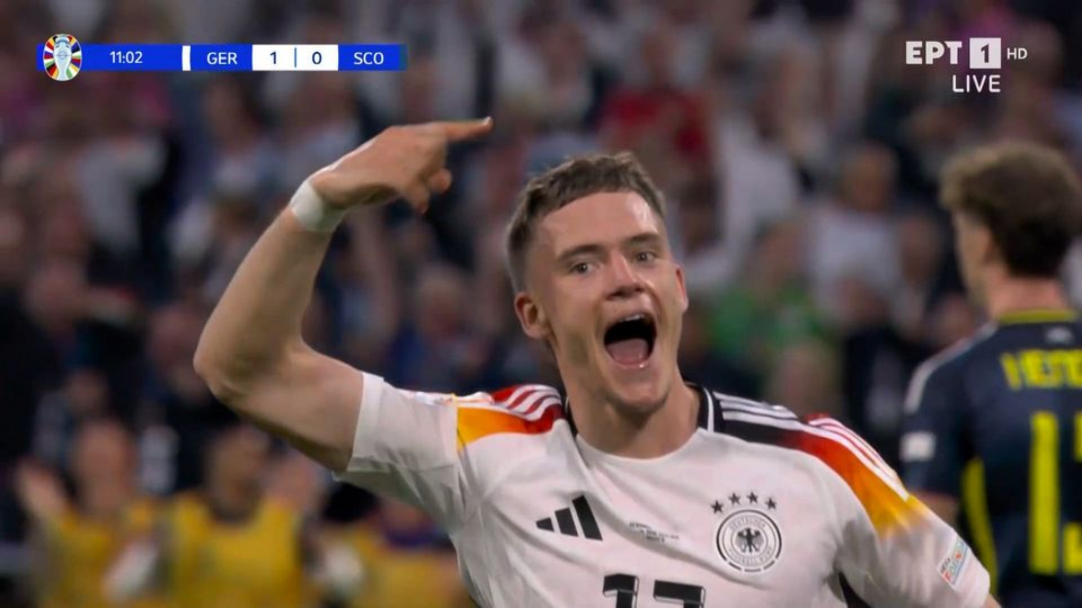 Ο Βιρτζ με όμορφο πλασέ πέτυχε το πρώτο γκολ του Euro 2024!