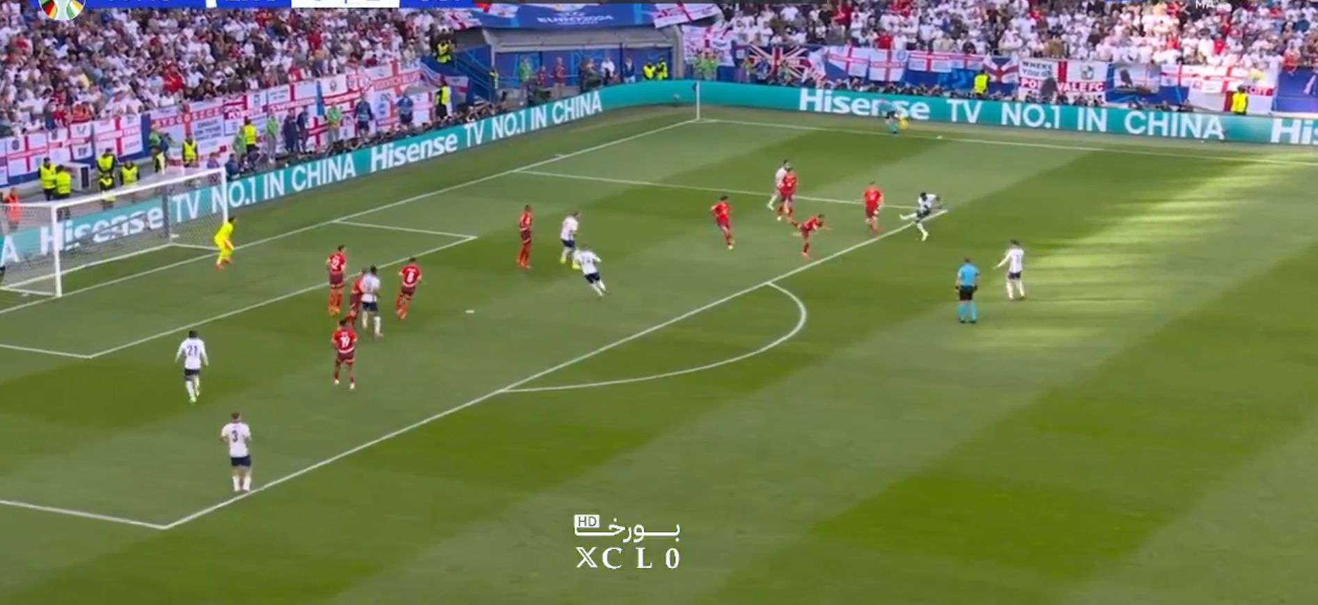 Μαγικό σουτ από τον Σάκα και 1-1 για την Αγγλία! (vid)