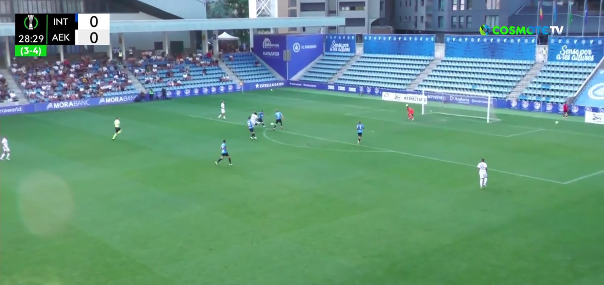 «Καυτός» ο Γκαρσία: Με υπέροχο σουτ έκανε το 1-0 για την ΑΕΚ! (VID)