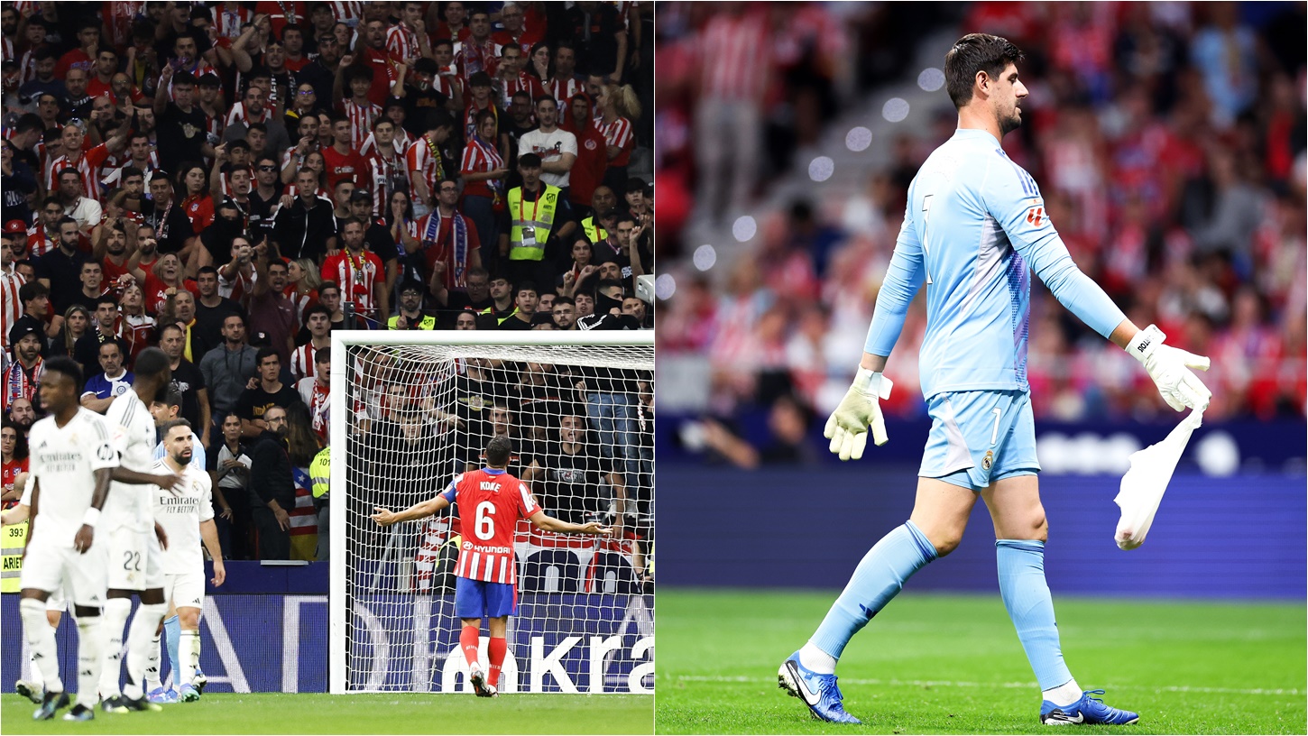 Ατλέτικο – Ρεάλ: Διακόπηκε προσωρινά το ντέρμπι λόγω ρίψης αντικειμένων στον Κουρτουά! (vid)