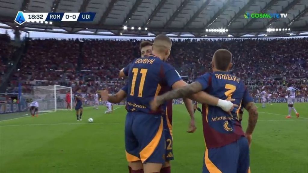 Με την πλασεδάρα του Ντόβμπικ άνοιξε το σκορ η Ρόμα (vid)