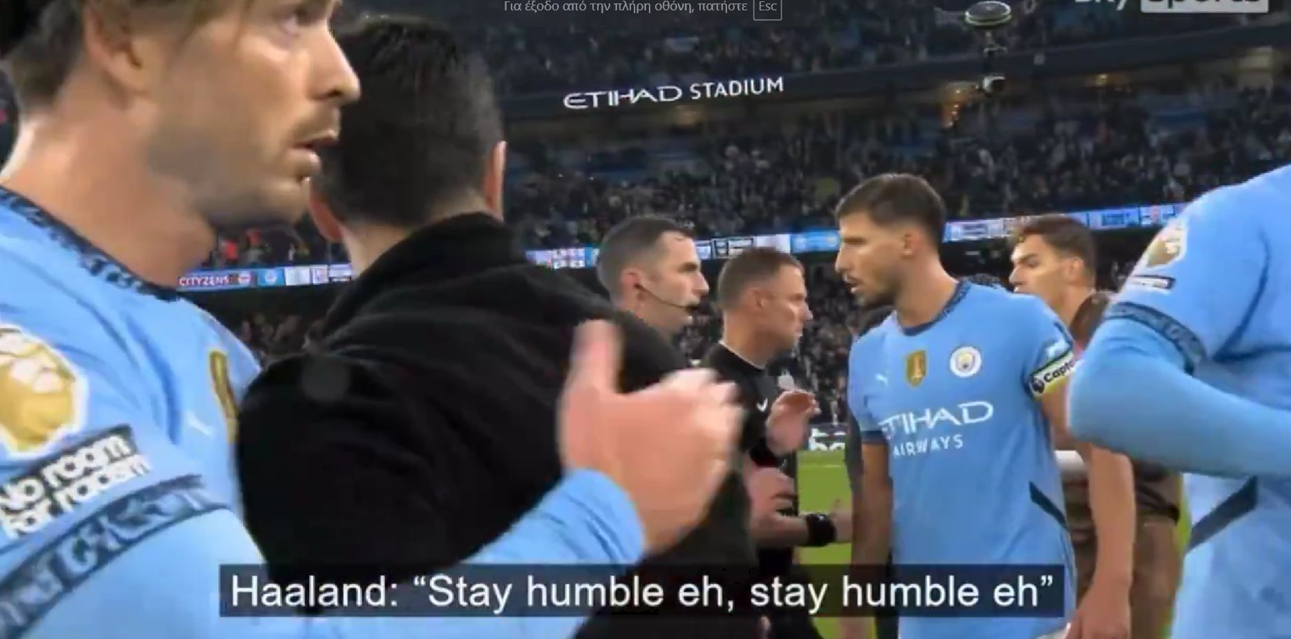 Έβγαλε… γλώσσα ο Χάαλαντ: «Μείνε ταπεινός» είπε με ειρωνεία στον Αρτέτα! (vid)