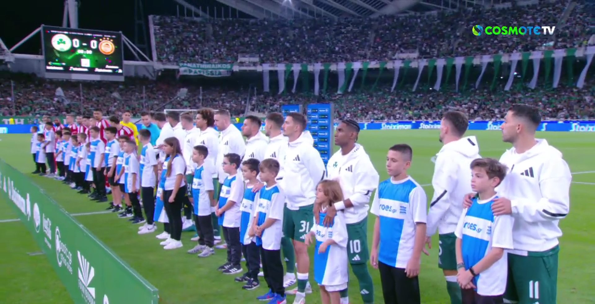 Παναθηναϊκός – Ολυμπιακός: Εντυπωσιακή ατμόσφαιρα στο ΟΑΚΑ! (vid)