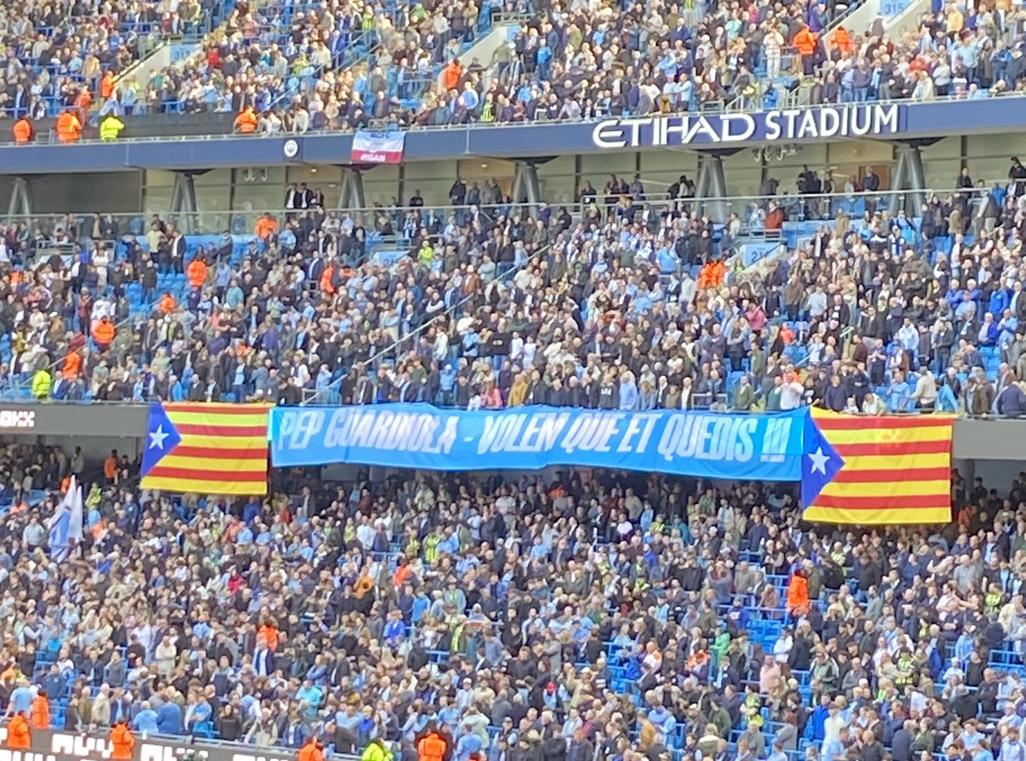 Πανό… αγάπης για Γκουαρντιόλα: «Πεπ, σε θέλουμε εδώ, μείνε μαζί μας» (pic)