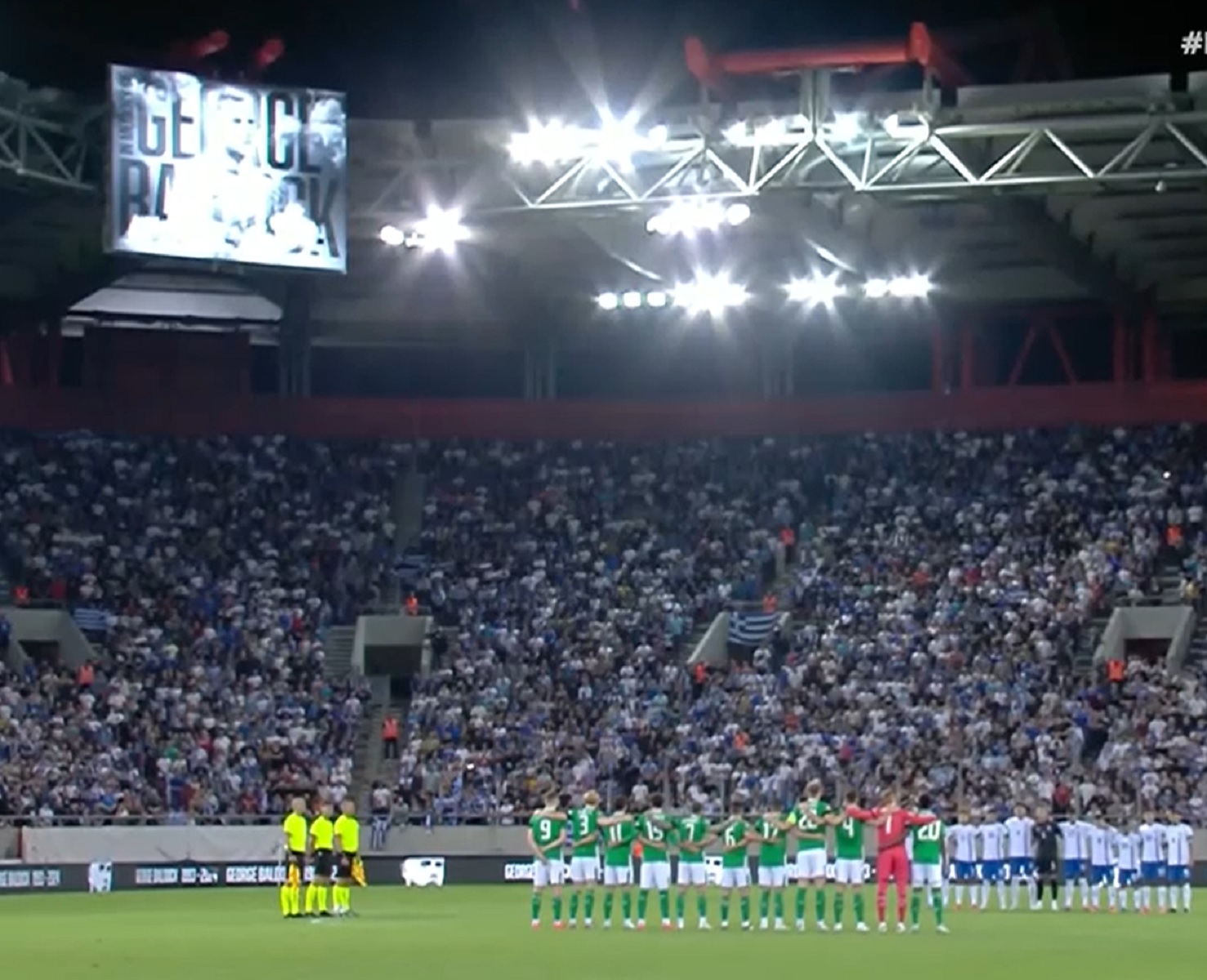 Ελλάδα – Ιρλανδία: Ανατριχίλα στο ενός λεπτού σιγή για τον Μπάλντοκ (vid)