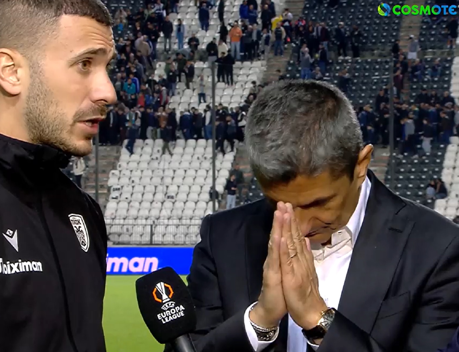 Ο Λουτσέσκου υποκλίθηκε στο κοινό του ΠΑΟΚ (vid)