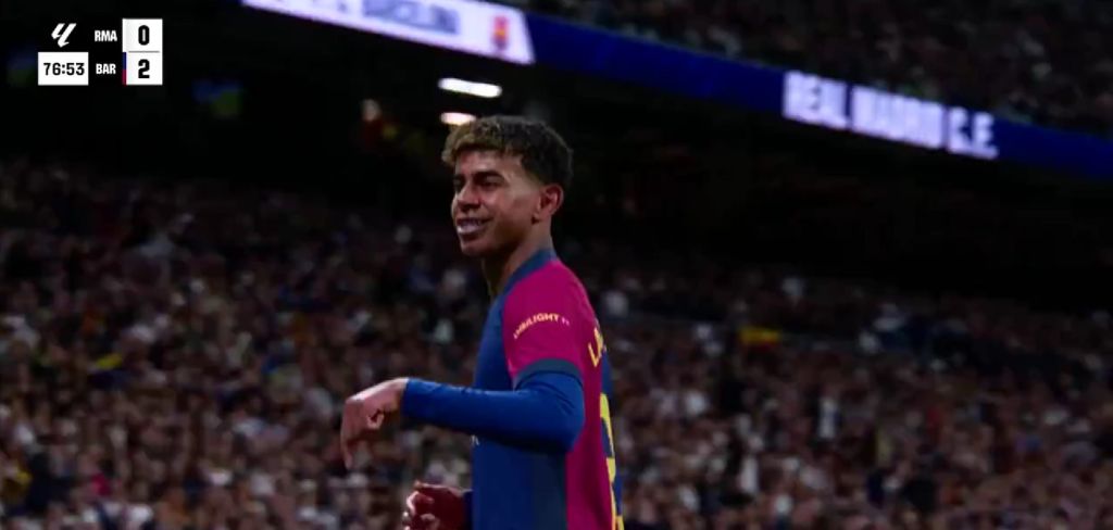 Ο Γιαμάλ με τον πανηγυρισμό του έδειξε ότι εκείνος κάνει κουμάντο στο «Μπερναμπέου»! (vid)