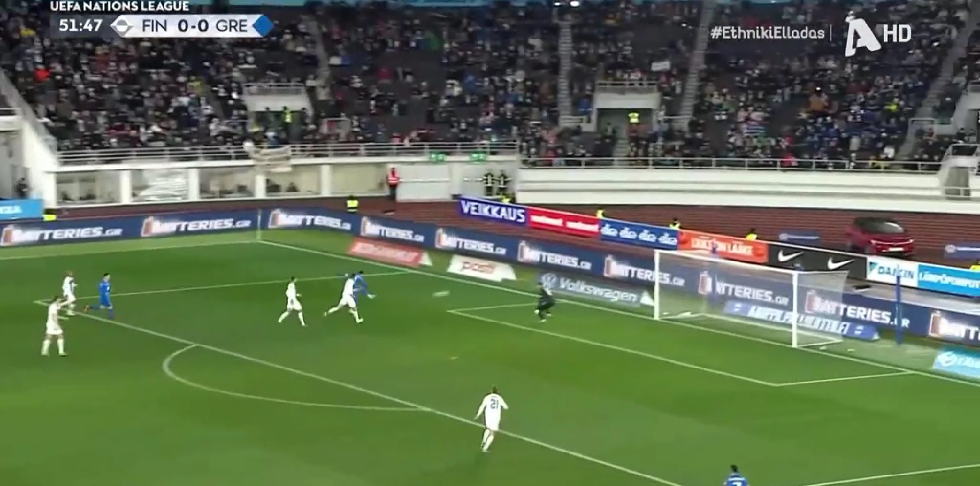 Επίθεση για σεμινάριο από την Εθνική και υπέροχο τελείωμα Μπακασέτα για το 1-0! (vid)