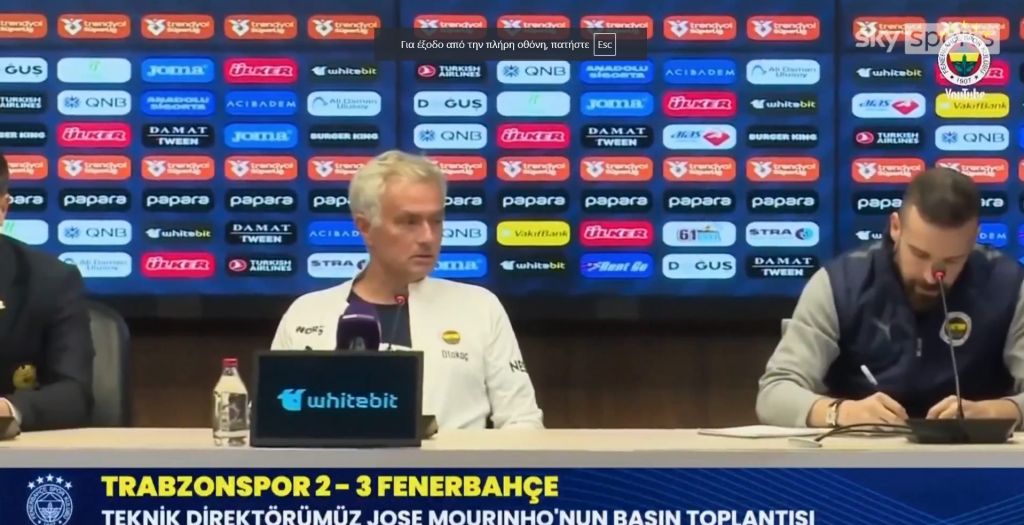 Νέο ρεσιτάλ Μουρίνιο με δηλώσεις: «Νικήσαμε το σύστημα και τον στημένο διαιτητή!» (vid)